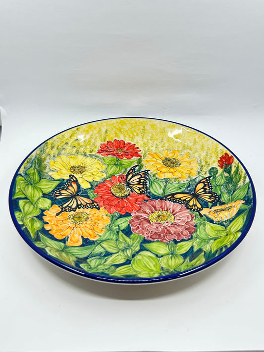 Limited Edition Large Plate - Butterflies - L-189