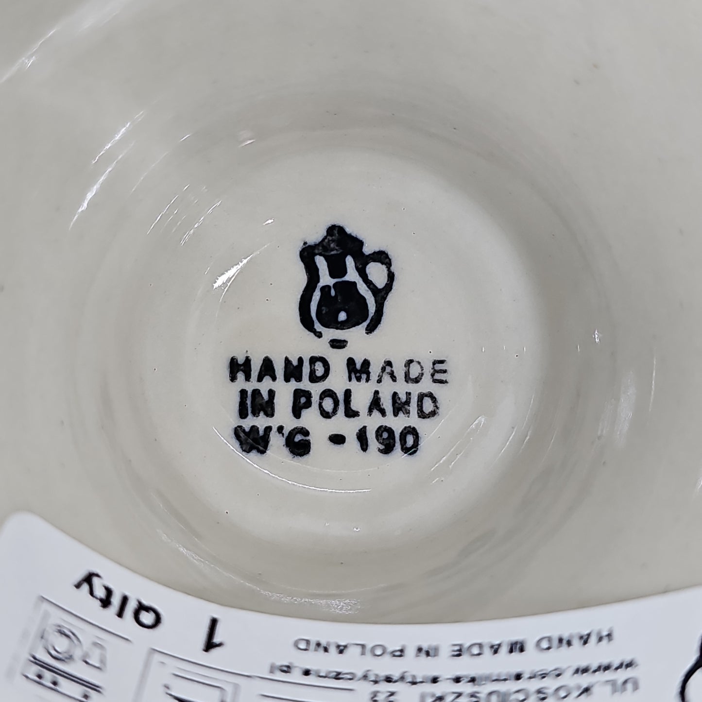 Pottery Wine Mug - 0859X- T3!