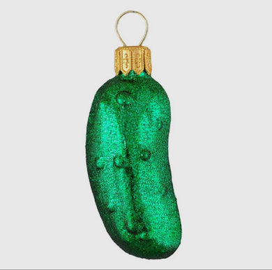 Mini Pickle Hand Blown Ornament