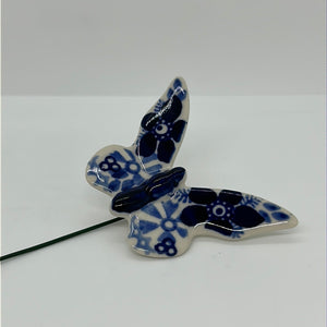 Butterfly Figurine on a Metal stick - SB01