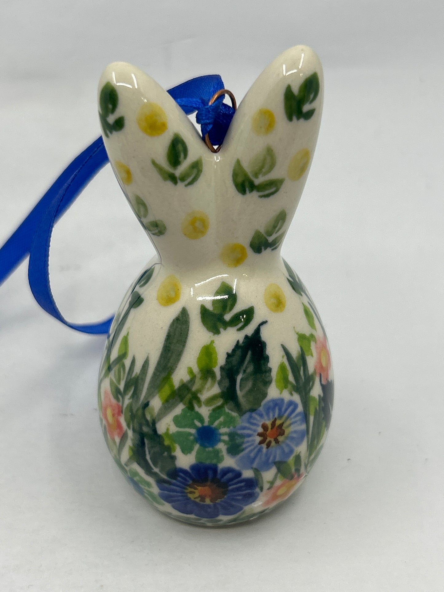 Egg Bunny Tree Ornament - Field of Flowers