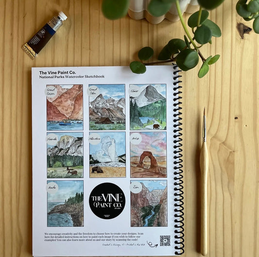 National Park Watercolor Sketch Book
