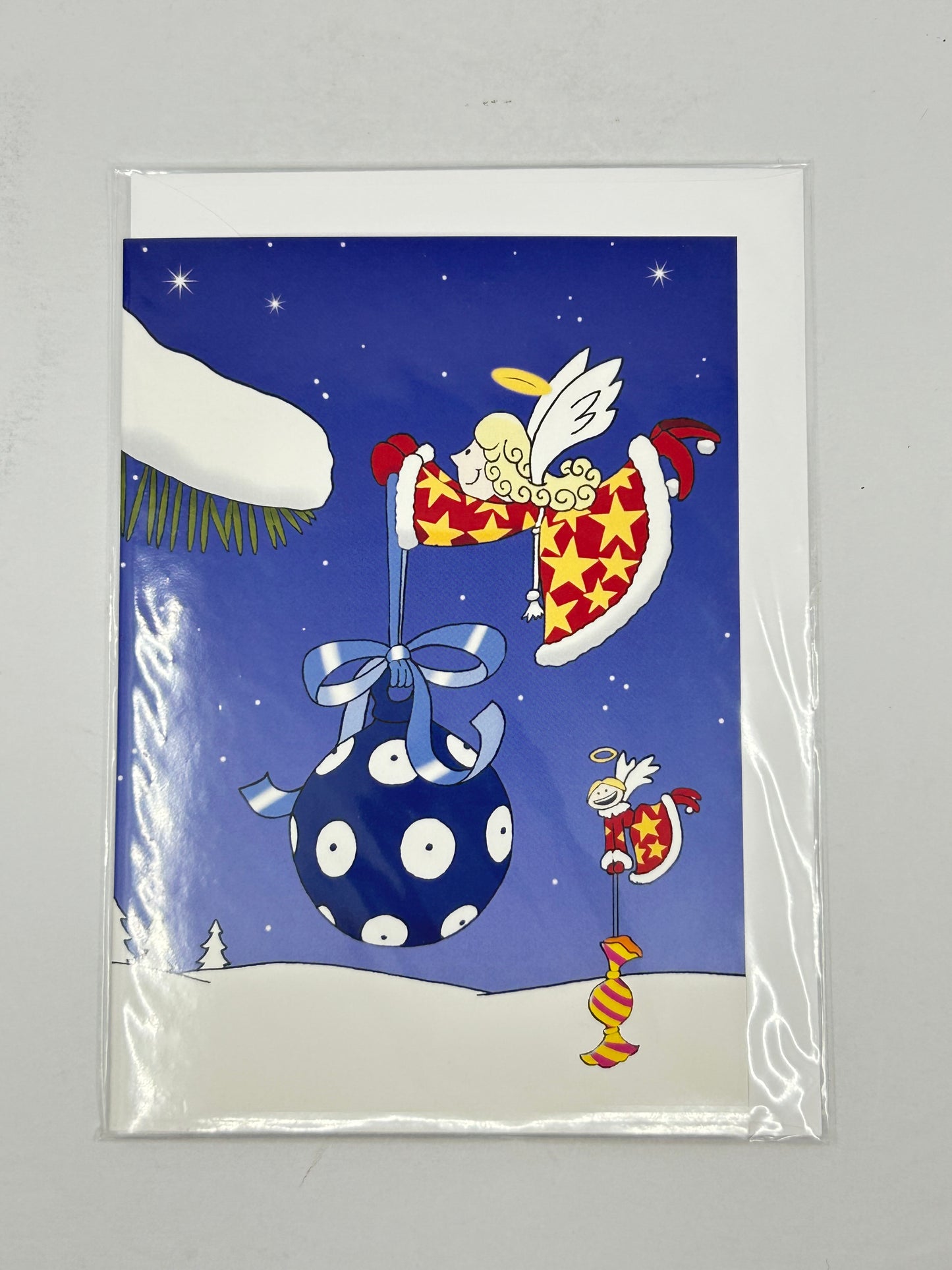 Angel Holiday Polish Card with Envelope
