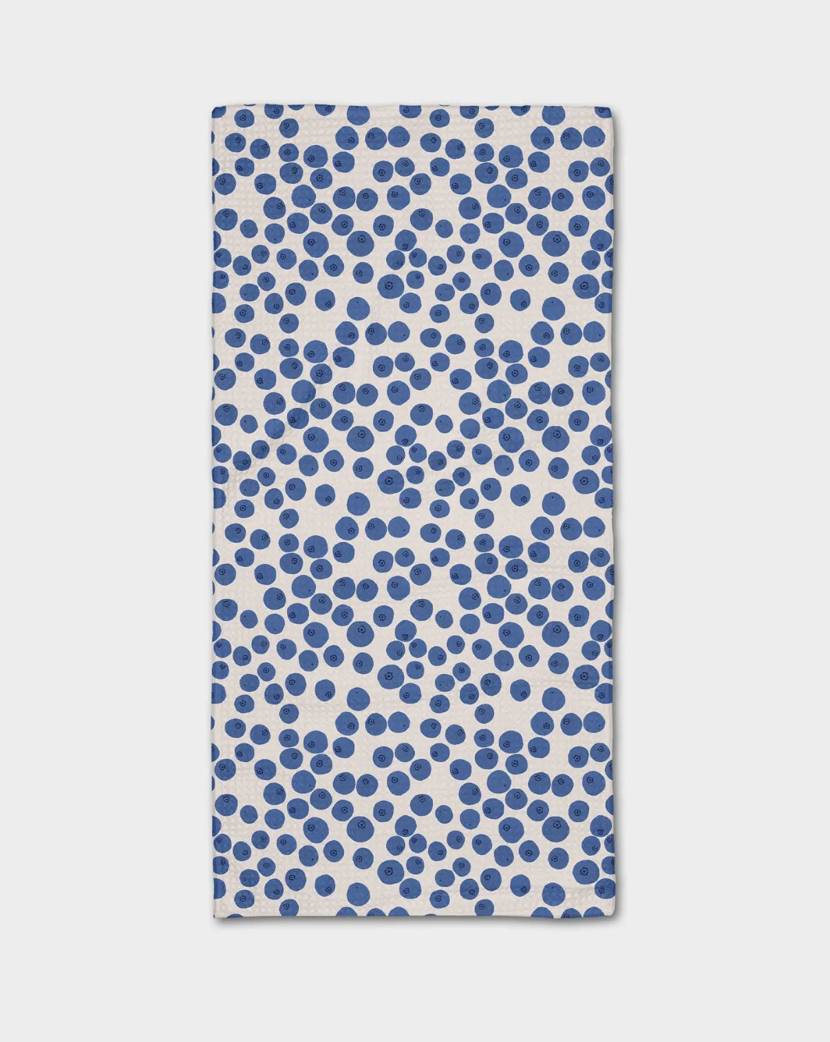 Geometry Blue Blooms Bar Towel