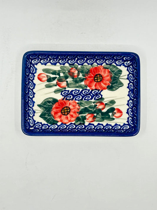 Flat Soap Dish with Rim - D15