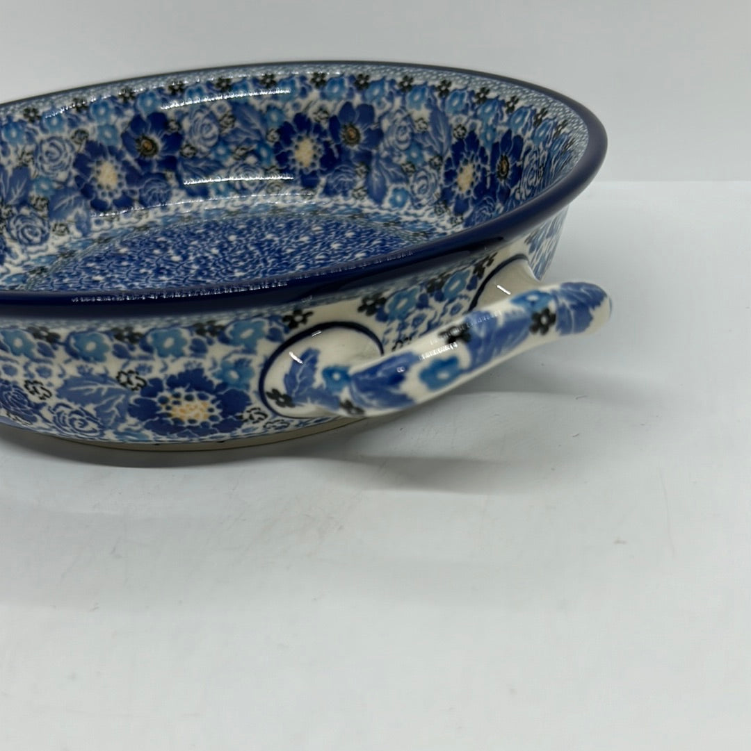 Baker ~ Round w/ Handles ~ 8 inch ~ U4417~ U3!