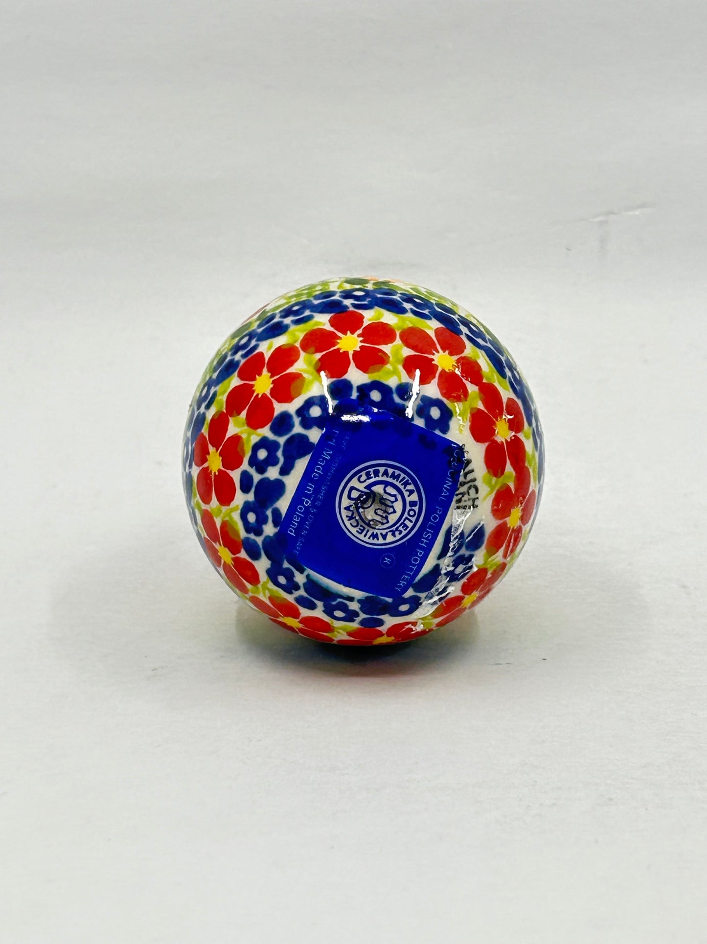 Kalich Stoneware Egg - Red Daisy - Unikat