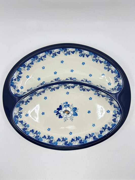 Dish ~ Divided ~ 8 x 9.75 inch ~ 2222X ~ T4!