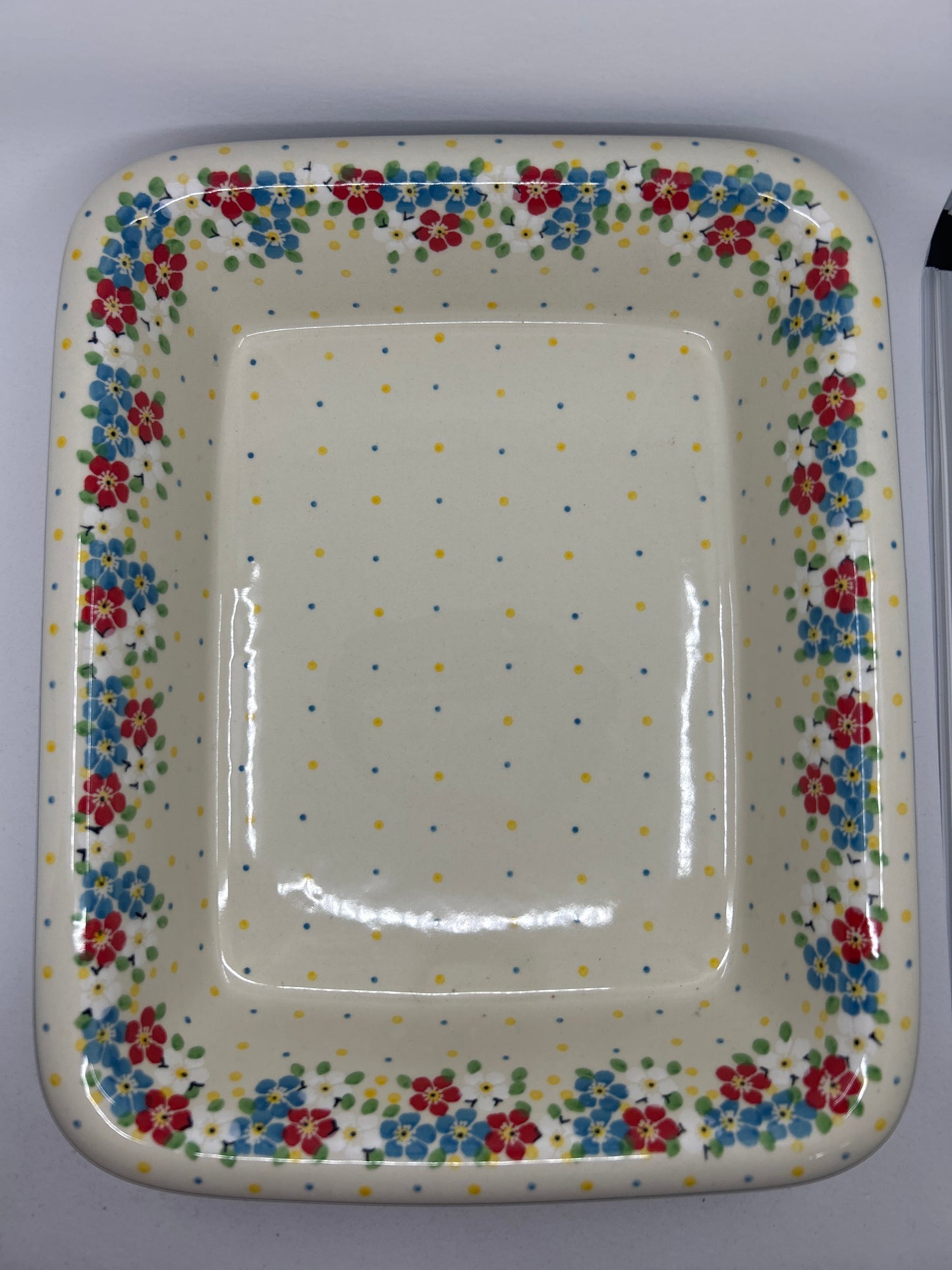 854 ~ Baker ~ Rectangular w/Rim ~ Lasagna ~ 11.25" x 13.75" ~ 2413X - T4!