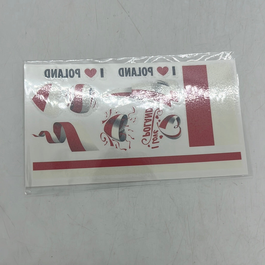 Polish Temporary Tattoo