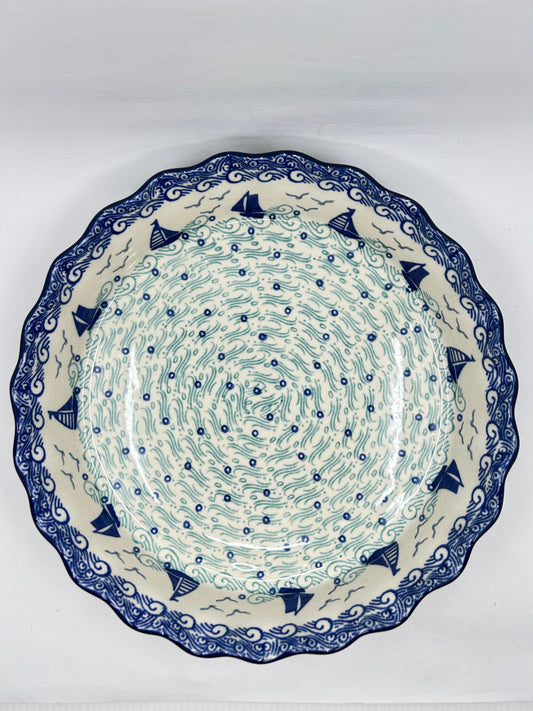636 ~ Pie Plate ~ Fluted ~ 10" ~ 2988X - T4*