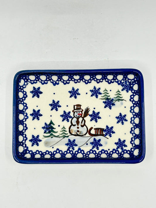 Flat Soap Dish with Rim - D33