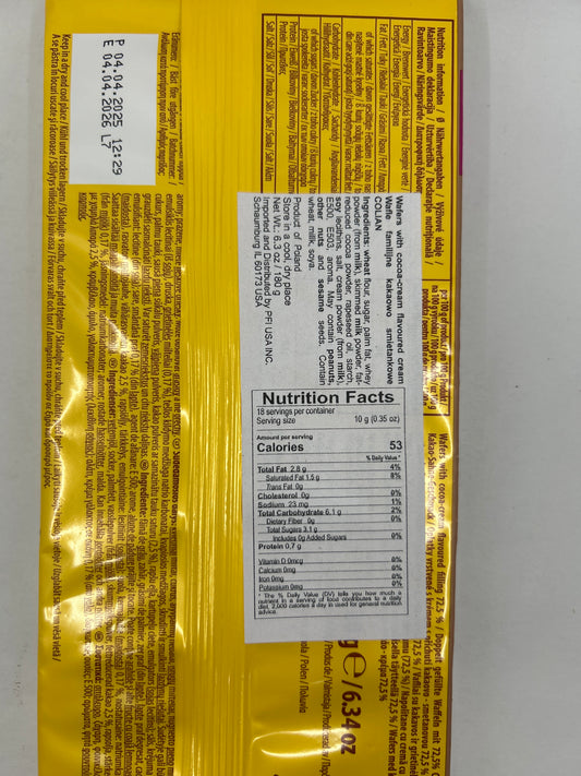 Goplana Polish Cocoa Cream Filled Wafers