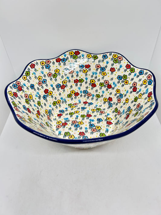 Bowl ~ Wavy Edge ~ Large ~ 12 inch ~ U4884 ~ U3!