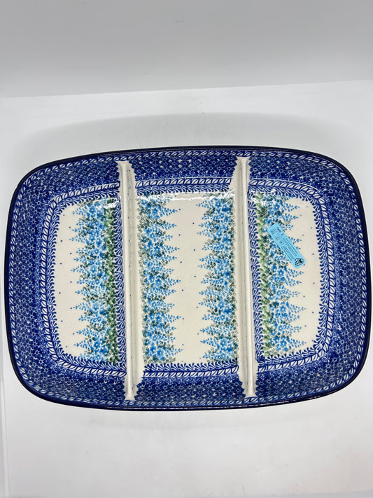 Divided Rectangular Dish ~ 3279X - T4!