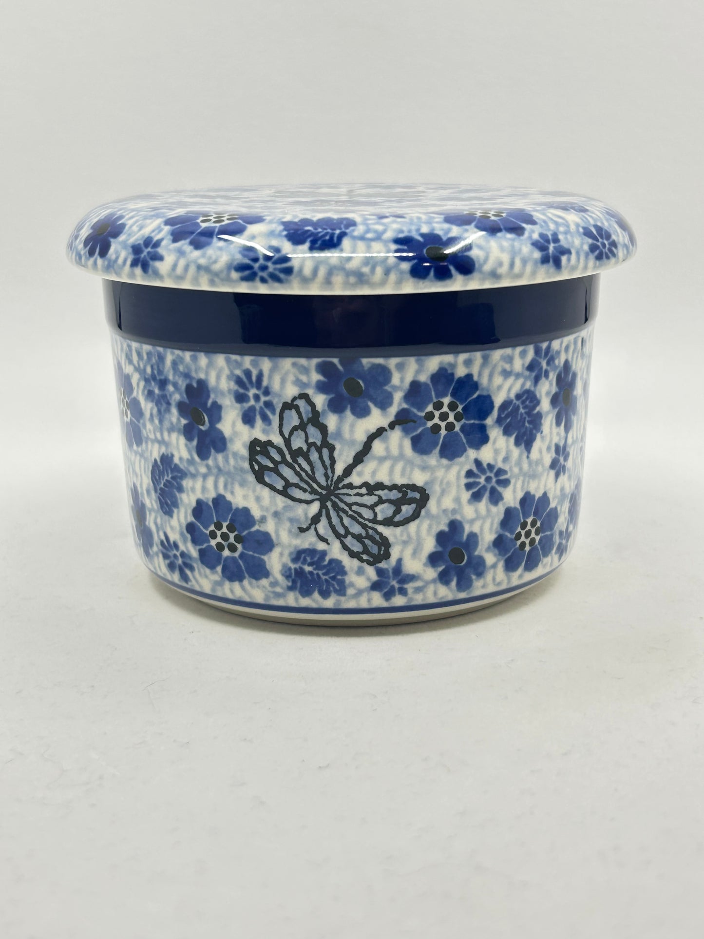 European Butter Dish ~ 3.75W x 3H ~ 1443X - T3!