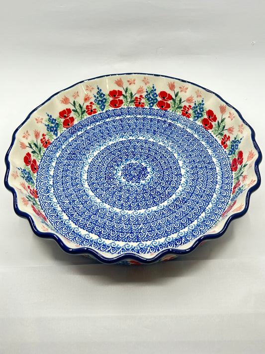 636 ~ Pie Plate ~ Fluted ~ 10" ~ 3220X - T4*