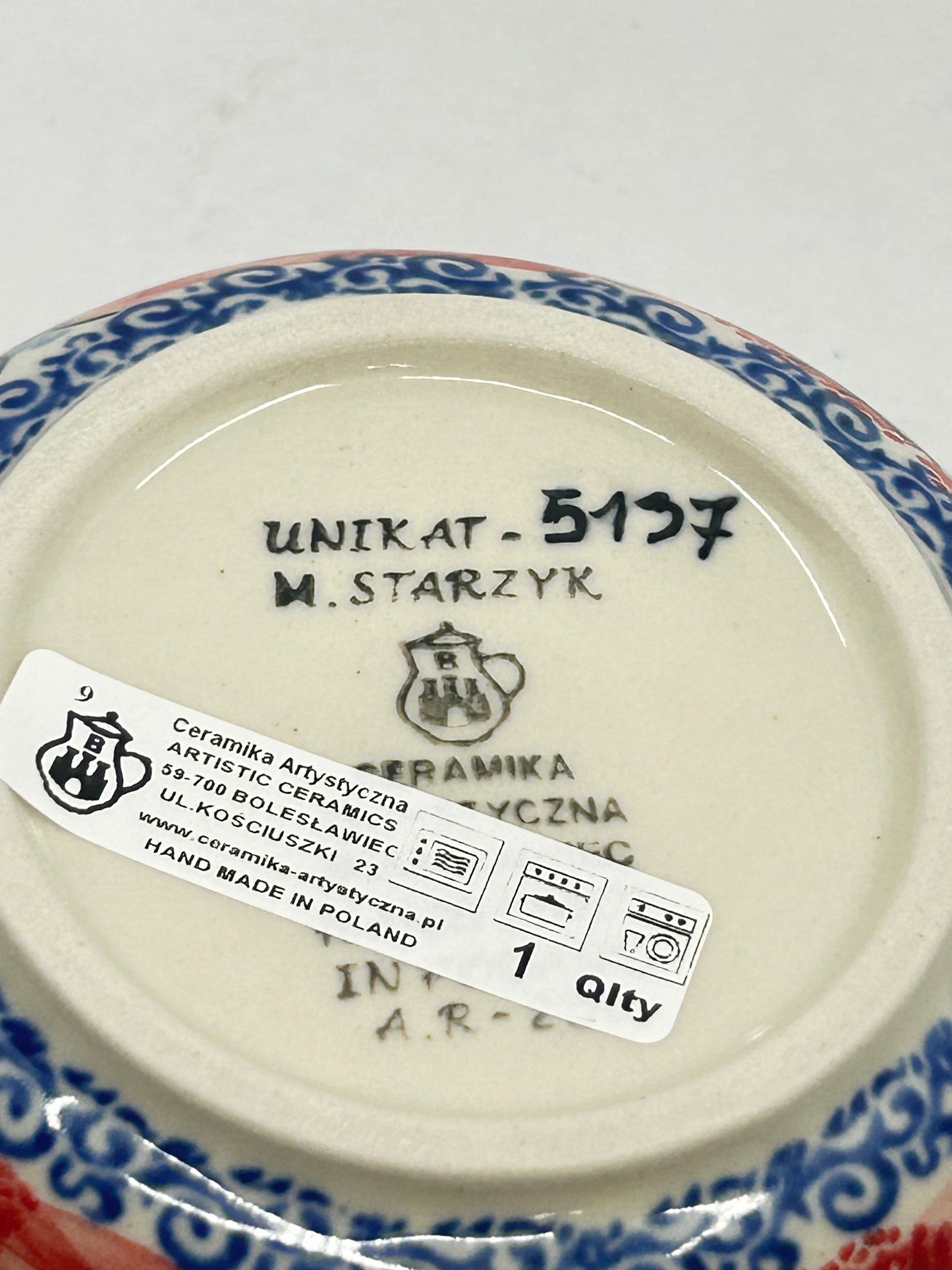 Bowl ~ Ice Cream ~ 4.5 inch ~ U5137 ~ U4*