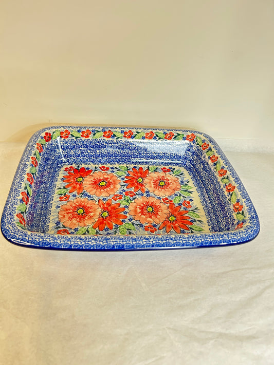 854 ~ Baker ~ Rectangular w/Rim ~ Lasagna ~ 11.25" x 13.75" U5137 ~ U4*
