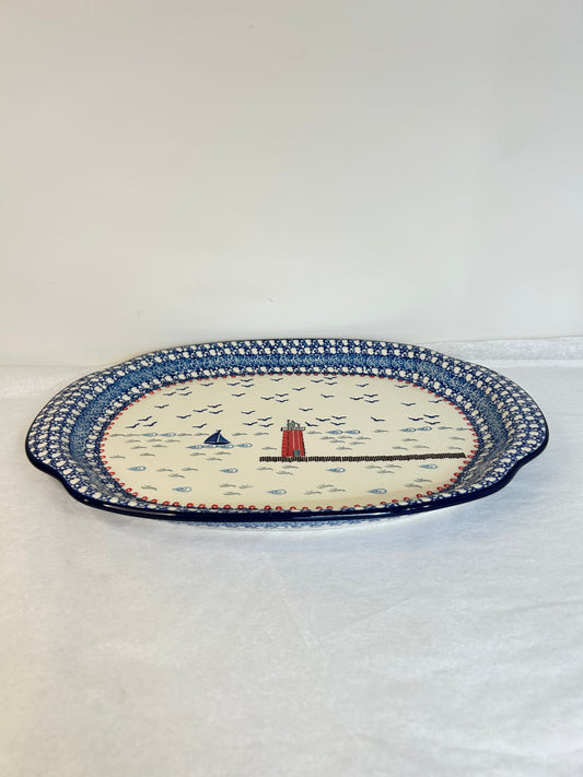 Platter ~ Oval ~ 11.5 x 15.5 inch ~ U5164 ~ U3!