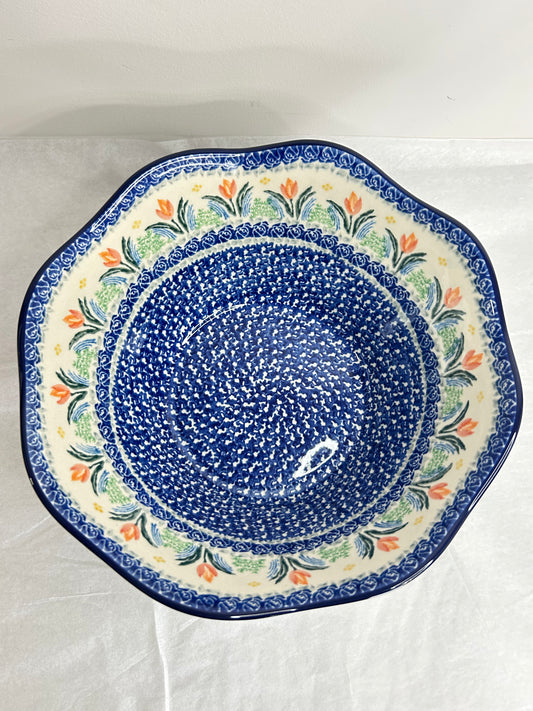 Bowl ~ Wavy Edge ~ Medium ~ 10 inch - 3371X - T4*