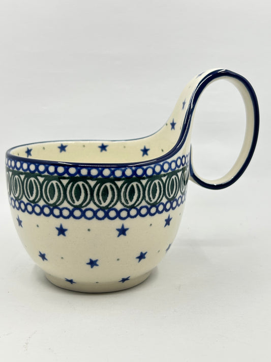 Pottery Misfit 845 ~ Bowl w/ Loop Handle ~ 16 oz ~ 0085X - T1*