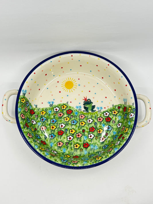 Baker ~ Round w/ Handles ~ 8 inch ~ U4877 ~ U6*