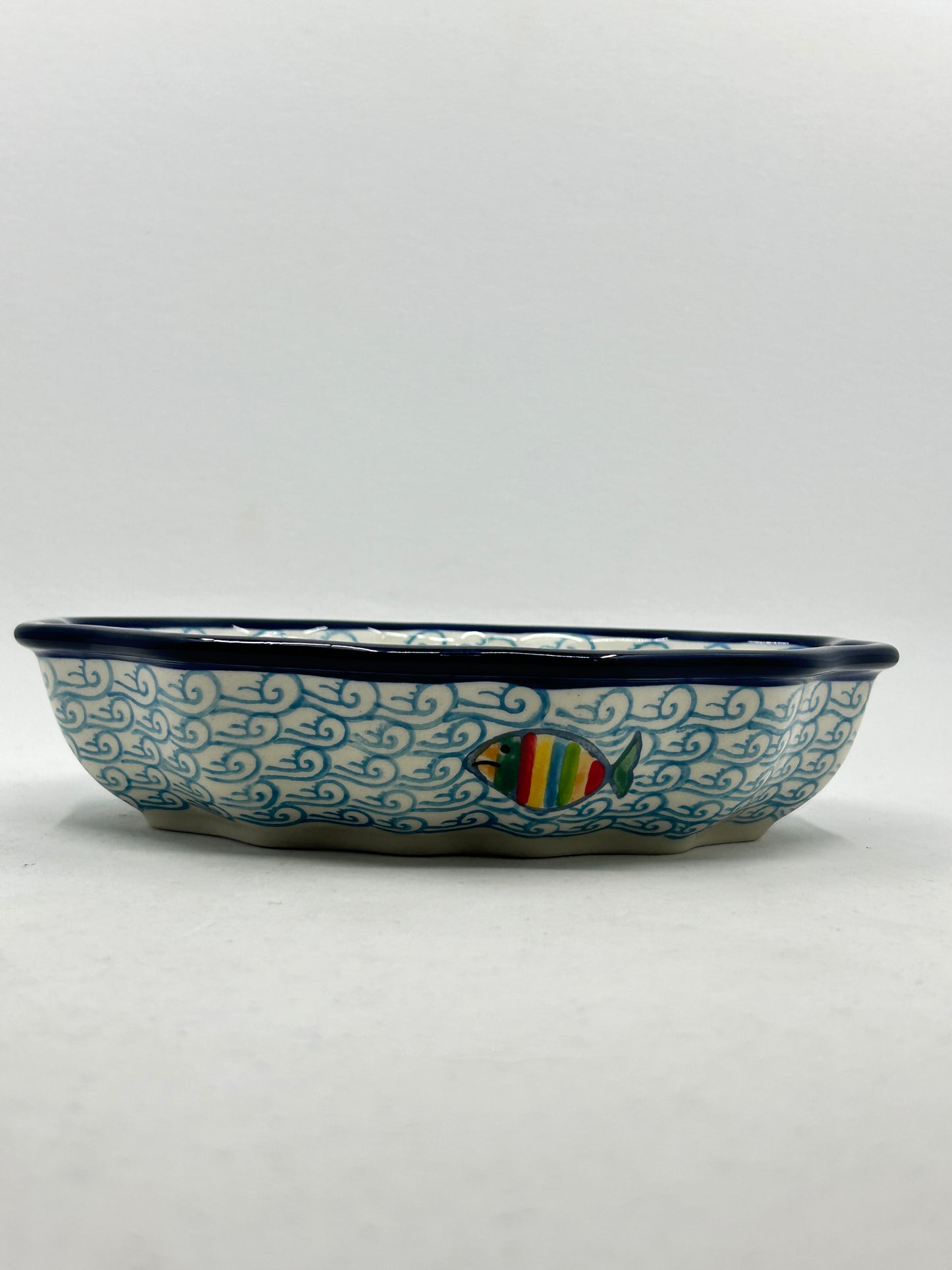 Bowl ~ Oval Fluted ~ 6 x 7.5 inch ~ 2540X ~ T4!