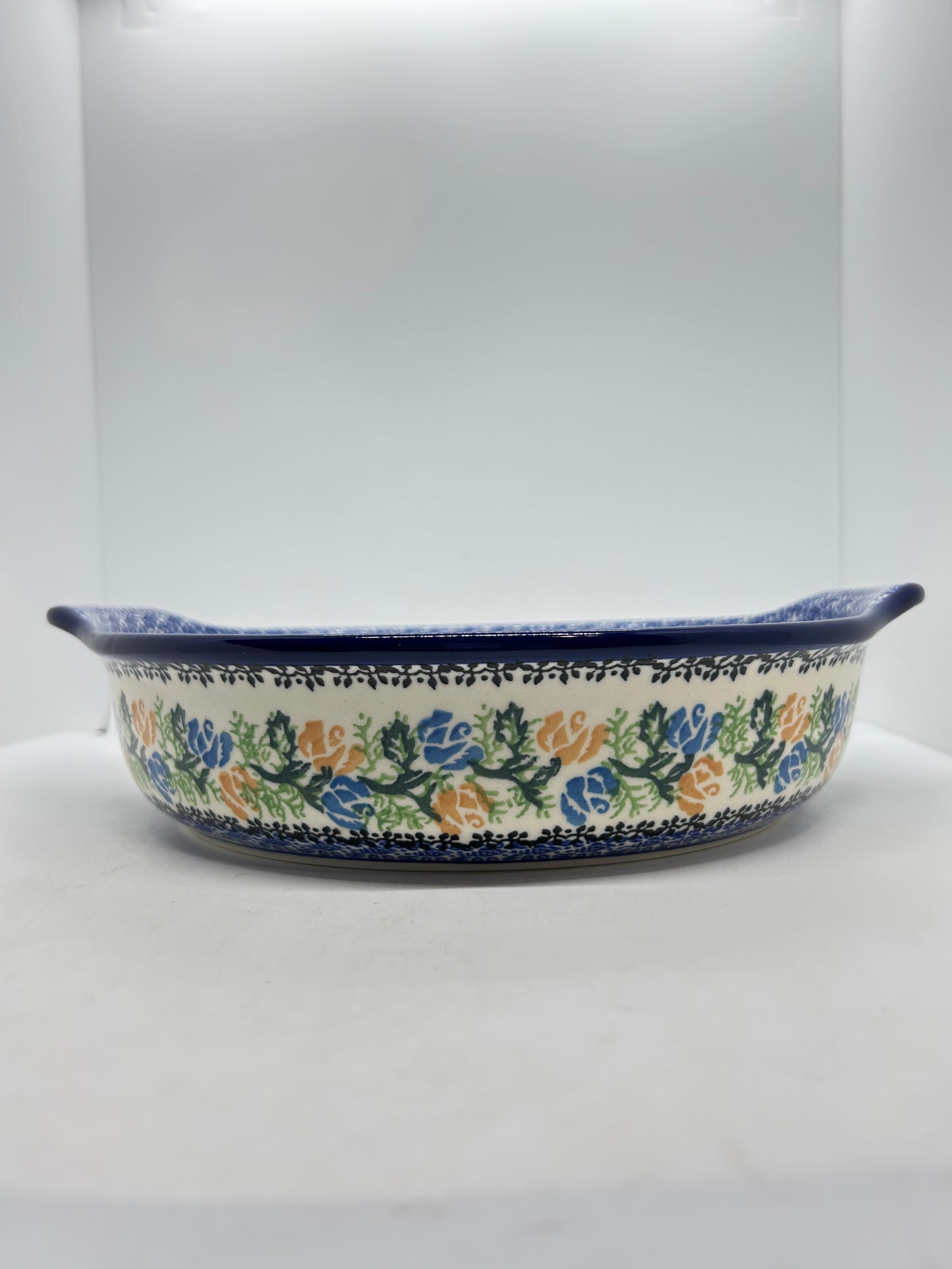 417 ~ Baker ~ Round w/ Handles ~ 10" - 1736X - T4!