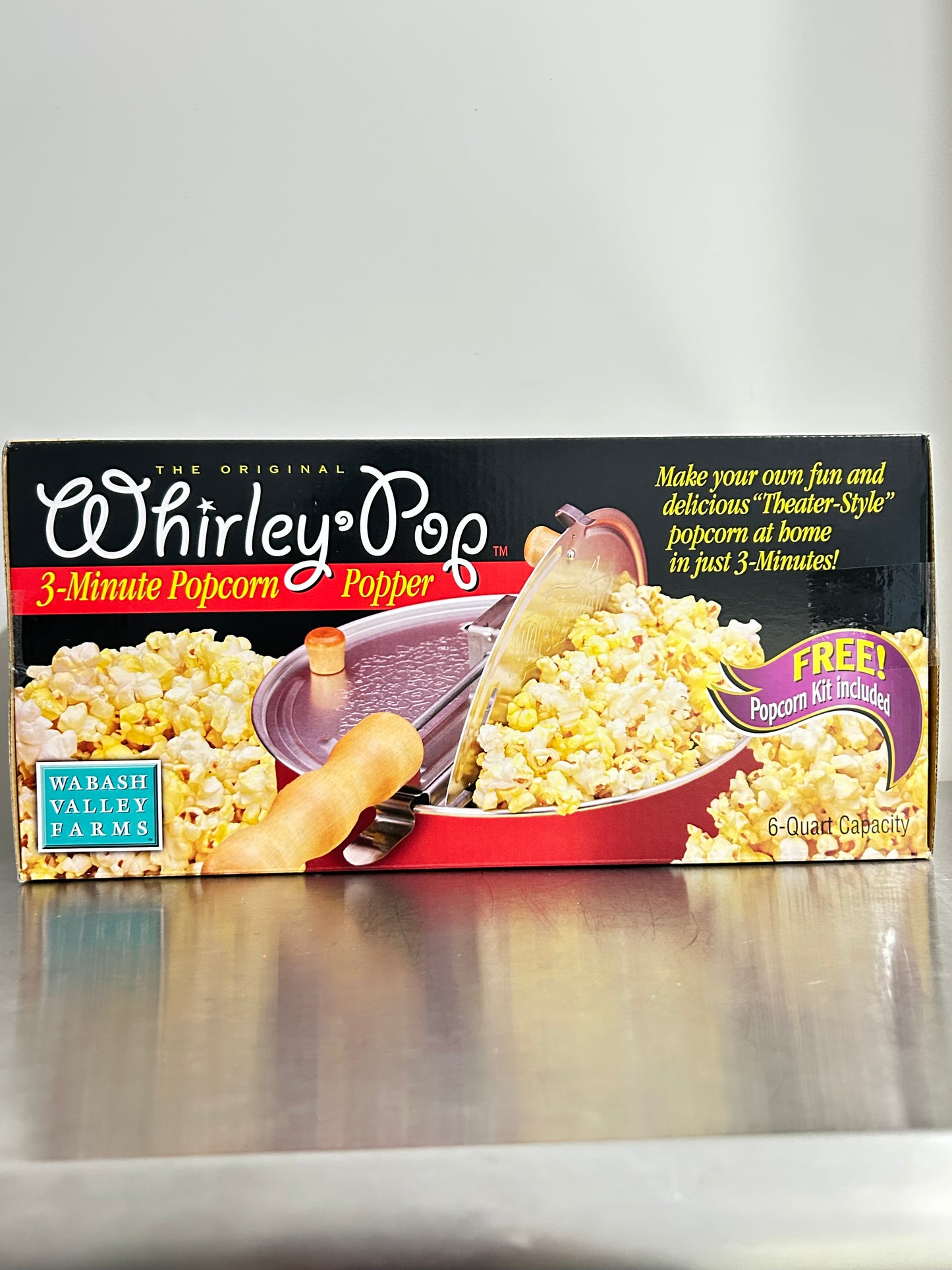 Barn Red Whirley Pop WITH Popping Kit