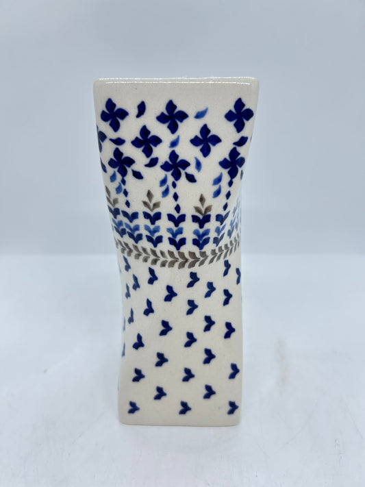 Lady Blue Twisted Vase - 005 - U3