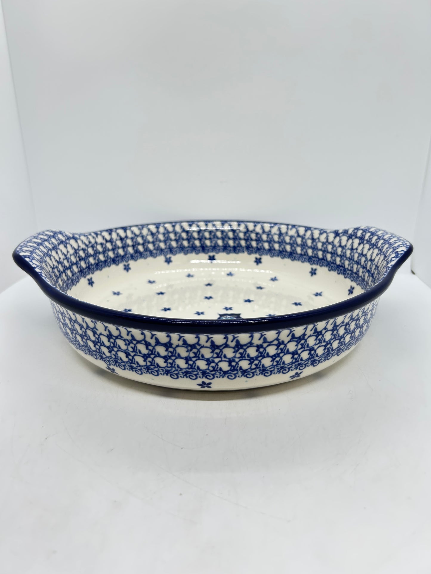 417 ~ Baker ~ Round w/ Handles ~ 10" - 2796X - T4!