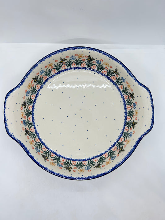 417 ~ Baker ~ Round w/ Handles ~ 10" - 2023X - T3!
