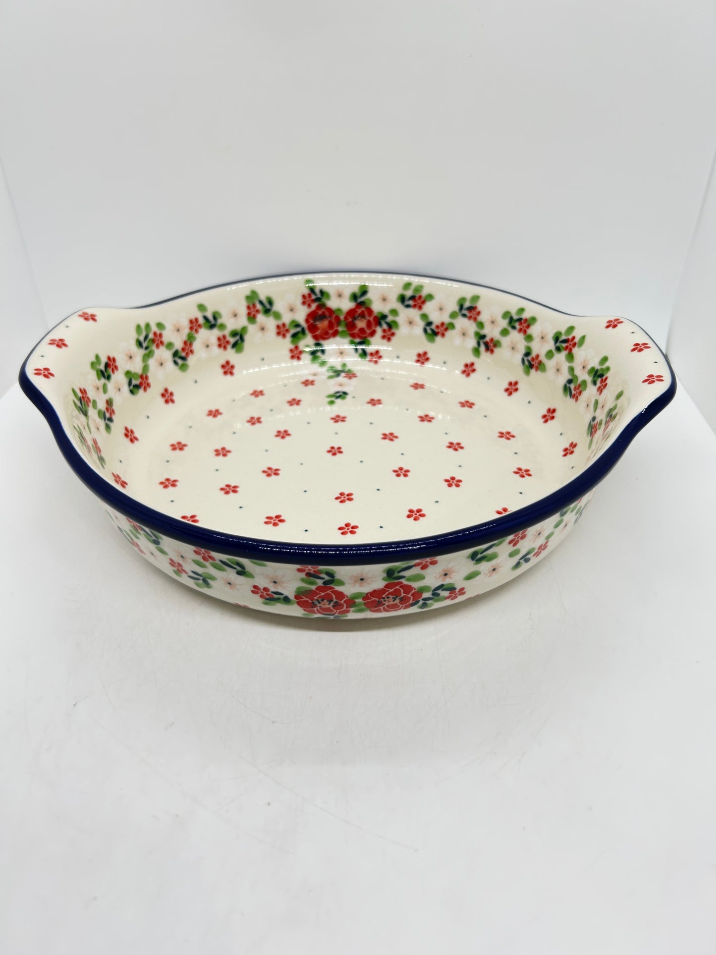 417 ~ Baker ~ Round w/ Handles ~ 10" - 2352X - T3!