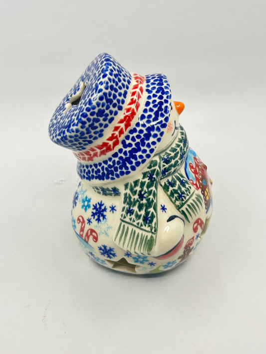 Snowman With Christmas Tree - U1-757