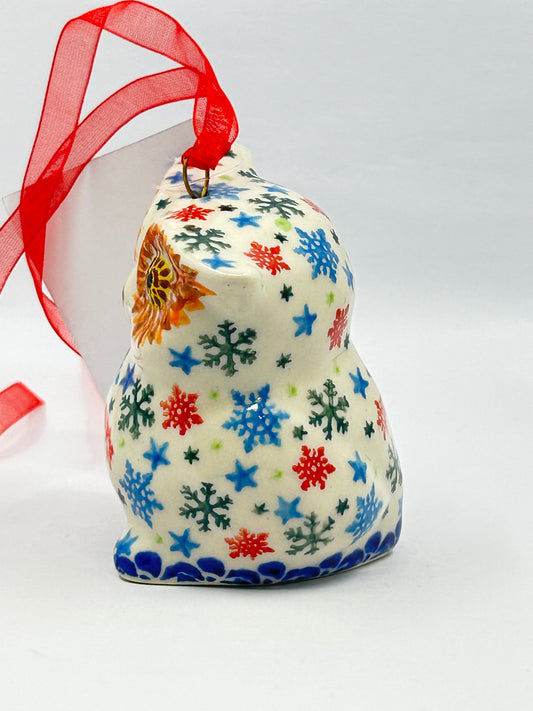 Owl Ornament - Patriotic Snowflake