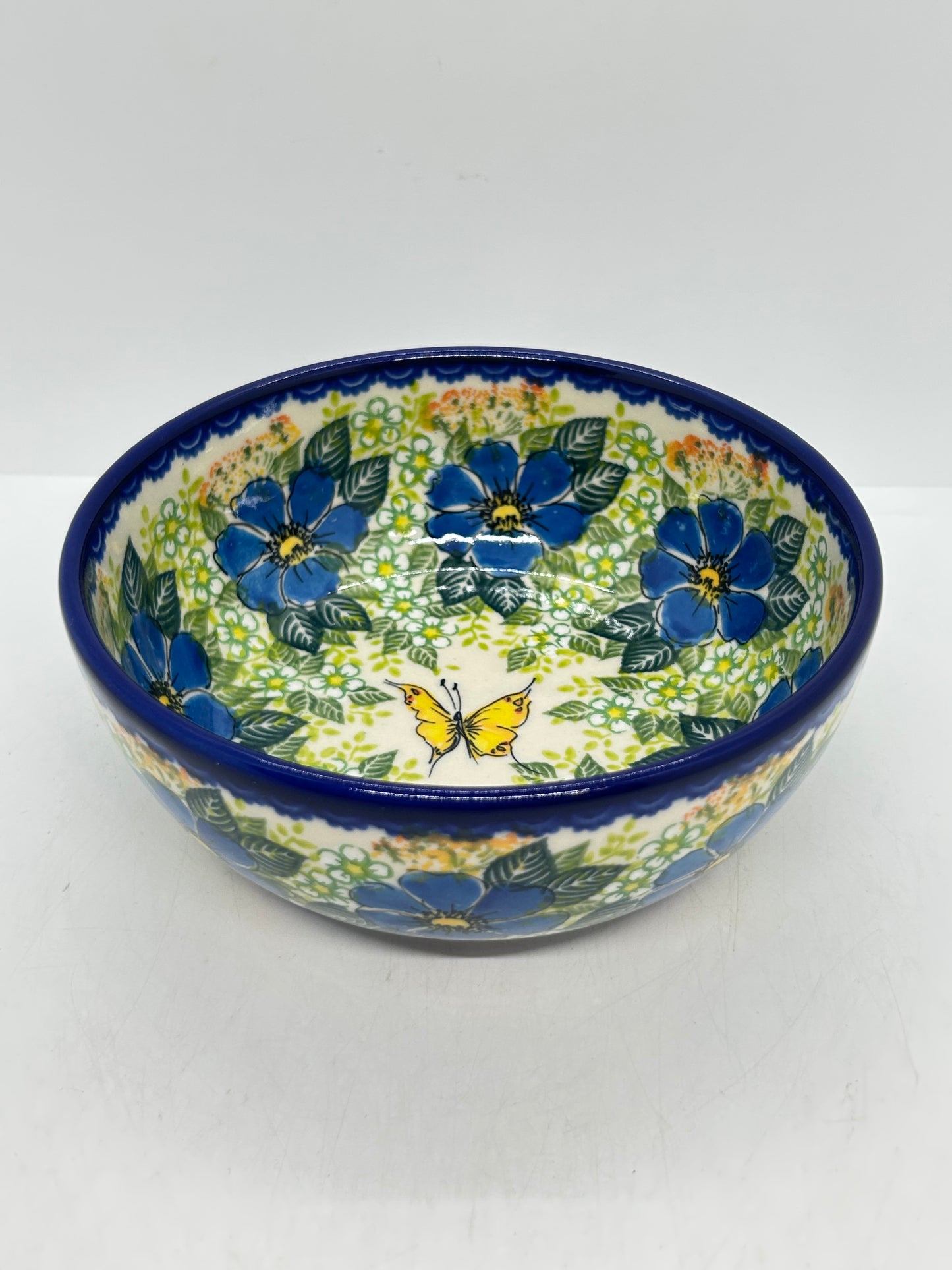 0409 Bowl - Yellow Butterfly - A2