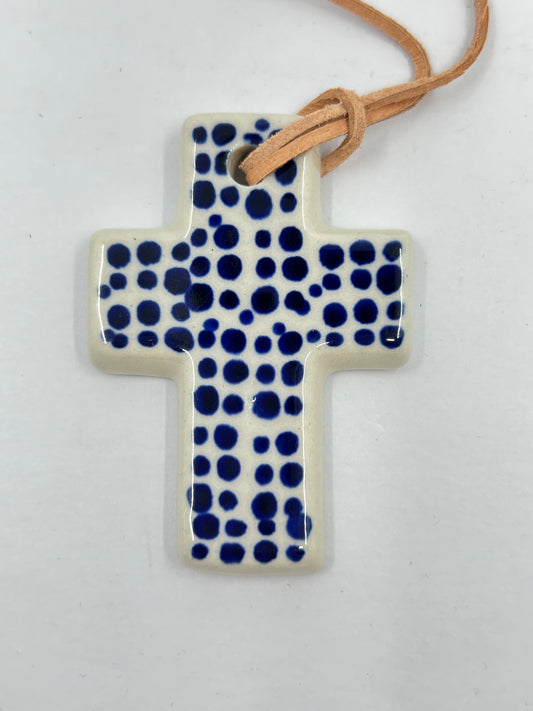 Manufaktura Cross Necklace - Modern Dot