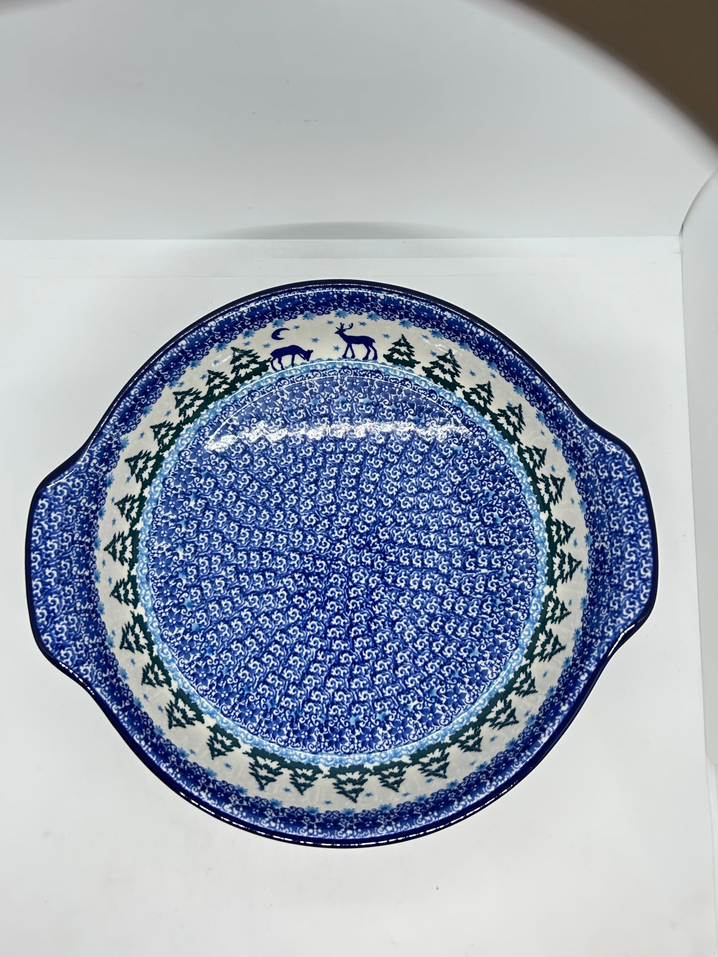 417 ~ Baker ~ Round w/ Handles ~ 10" - 2822X - T4!