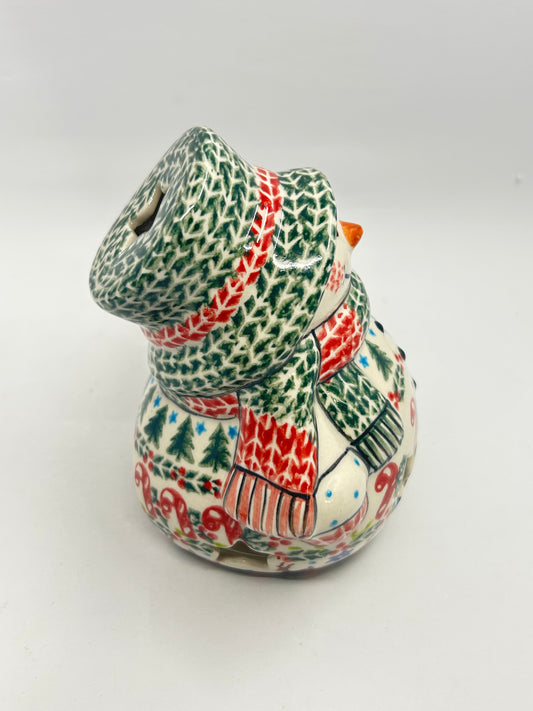 Snowman With Christmas Tree - A-619