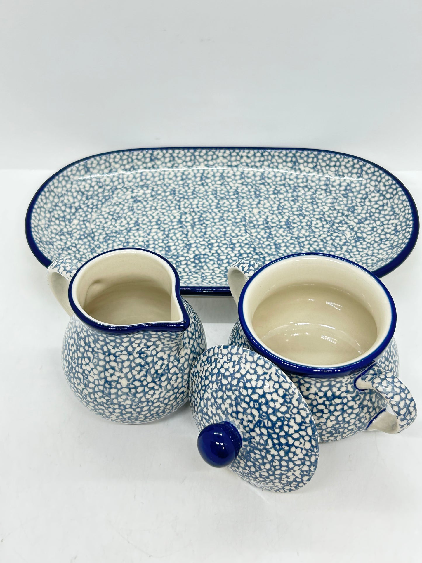 Cream (6 oz) & Sugar (7oz) w/Plate ~ 288AX - T1!