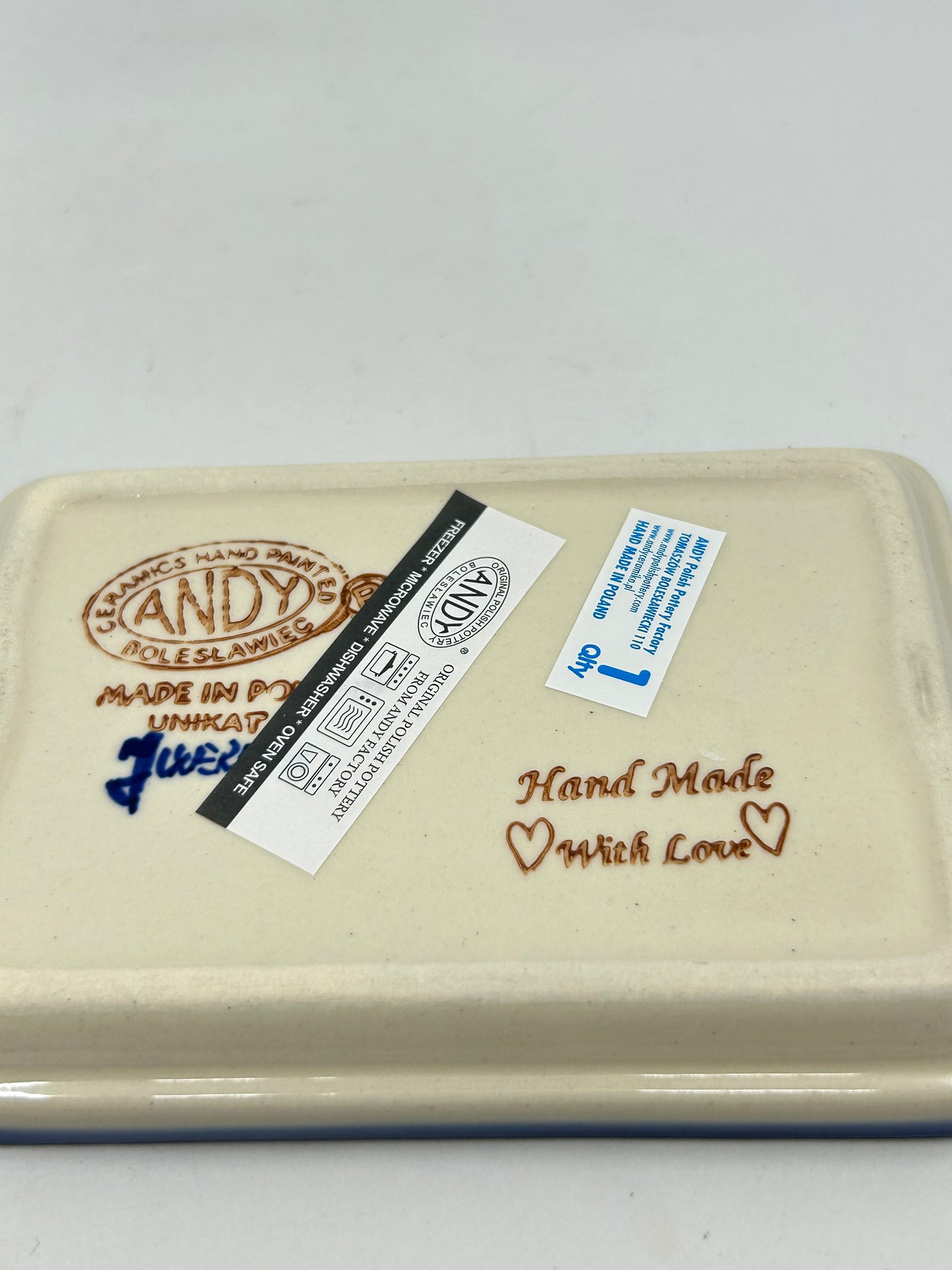 Flat Soap Dish with Rim - D74 - Art
