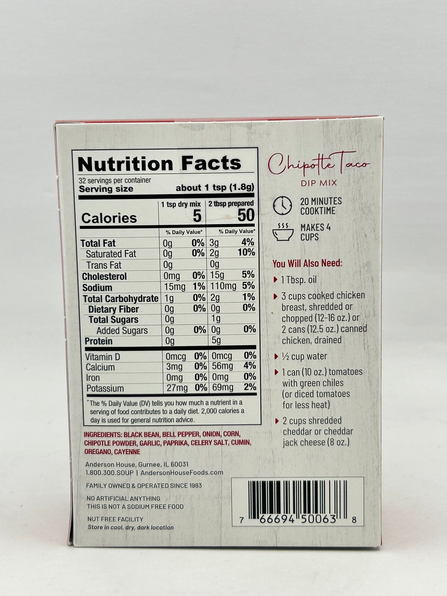 Chipotle Taco Dip Mix