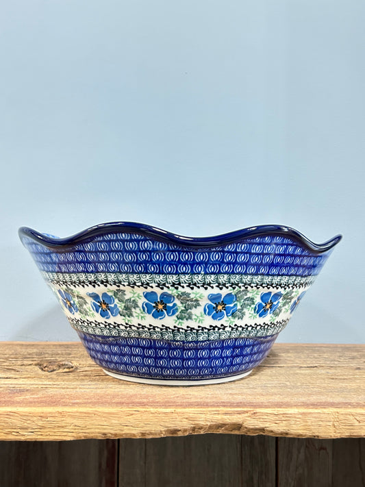 Bowl ~ Wavy Edge ~ Large ~ 12 inch ~ 1915X ~ T3!