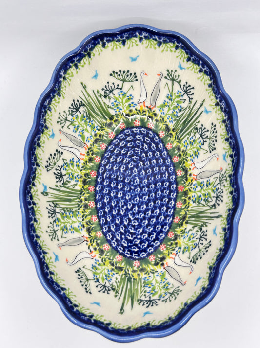 Wavy Oval Bowl - A1256 - A1