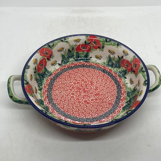 Baker ~ Round w/ Handles ~ 8 inch ~ U5043 ~ U6!