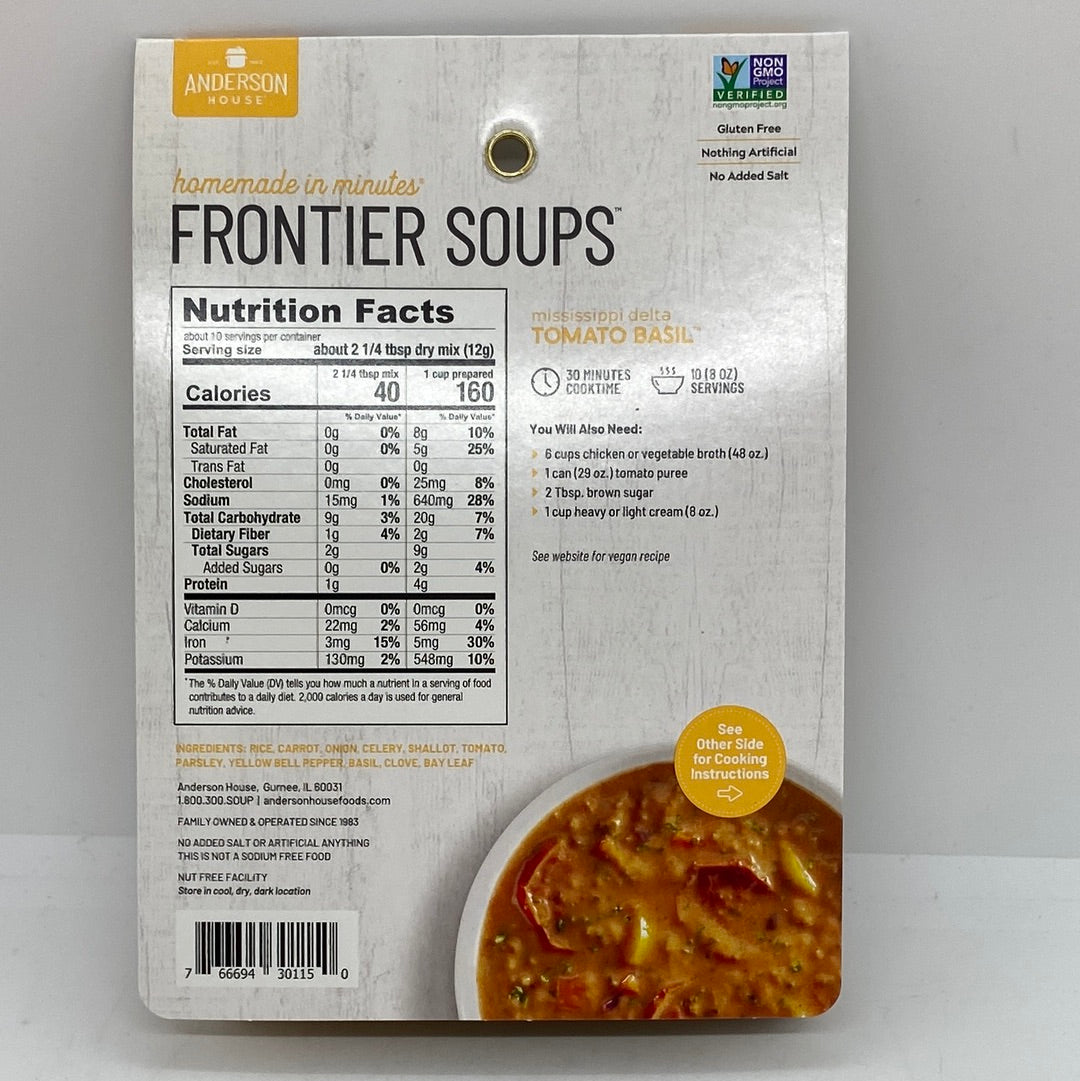 Mississippi Delta Tomato Basil Soup Mix