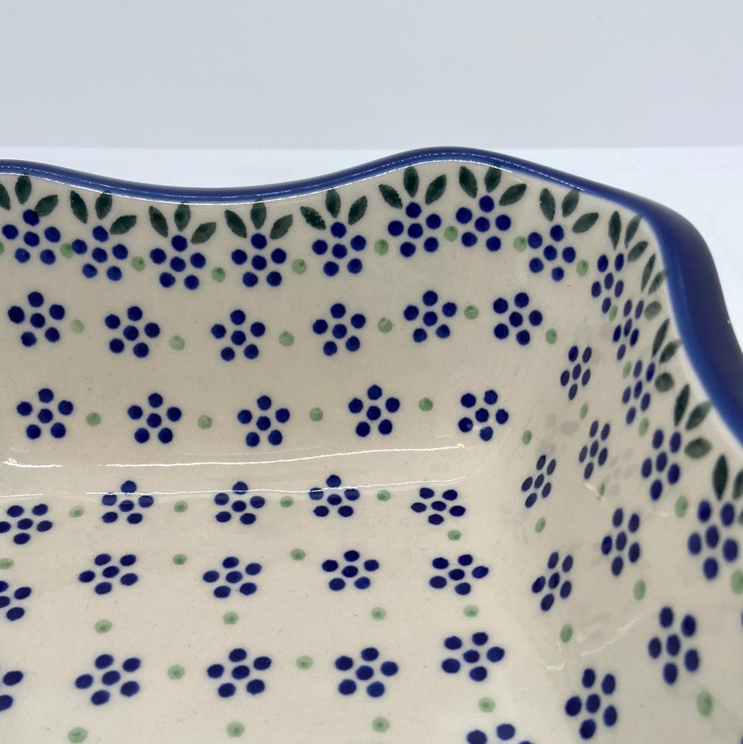 Square Bowl ~ Scalloped Edge ~ 6.5 inch ~ 0395X - T1