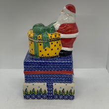 Load image into Gallery viewer, Second Quality Santa Canister with Trees