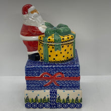 Load image into Gallery viewer, Second Quality Santa Canister with Trees